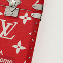 LOUIS VUITTON Louis Vuitton × Supreme iPhone 7 Case Red M67758 LV Auth 155103M-21