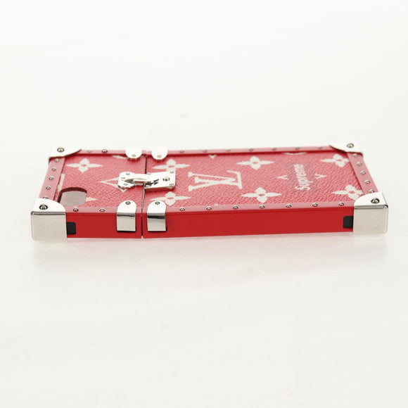 LOUIS VUITTON Louis Vuitton × Supreme iPhone 7 Case Red M67758 LV Auth 155103M