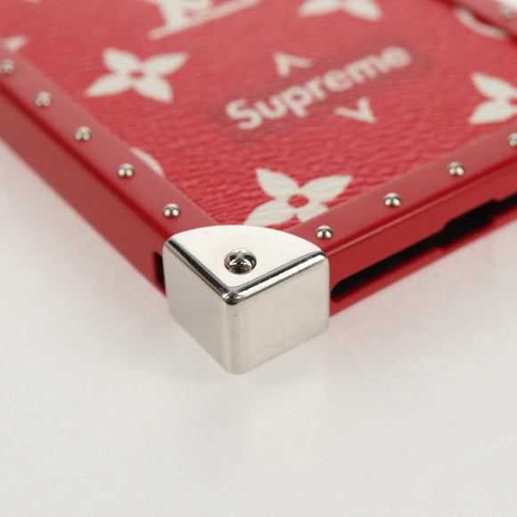 LOUIS VUITTON Louis Vuitton × Supreme iPhone 7 Case Red M67758 LV Auth 155103AM