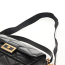 VERSACE Medusa Shoulder Bag Leather Black Gold Auth 155105A-15