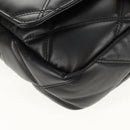 VERSACE Medusa Shoulder Bag Leather Black Gold Auth 155105A-9