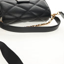 VERSACE Medusa Shoulder Bag Leather Black Gold Auth 155105A-7