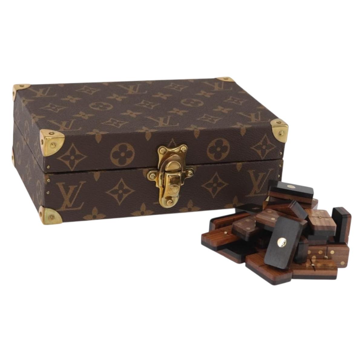 LOUIS VUITTON Monogram Coffret Domino Set Domino Clear LV Auth