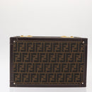 FENDI Vanity Case Zucca Canvas Black Brown Auth 155108SAV-5