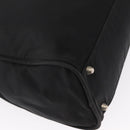 PRADA Hand Bag Nylon Black Silver Auth 155111-16