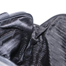 PRADA Hand Bag Nylon Black Silver Auth 155111-21