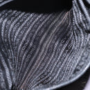 PRADA Hand Bag Nylon Black Silver Auth 155111-24