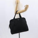 PRADA Hand Bag Nylon Black Silver Auth 155111-25