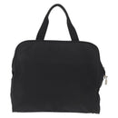 PRADA Hand Bag Nylon Black Silver Auth 155111-2