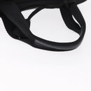 PRADA Hand Bag Nylon Black Silver Auth 155111-7