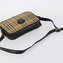 Burberrys Nova Check Shoulder Bag Nylon Canvas 2 Set Beige Auth 155112-13