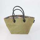 Burberrys Nova Check Shoulder Bag Nylon Canvas 2 Set Beige Auth 155112-2