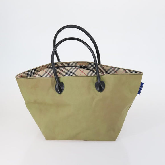 Burberrys Nova Check Shoulder Bag Nylon Canvas 2 Set Beige Auth 155112