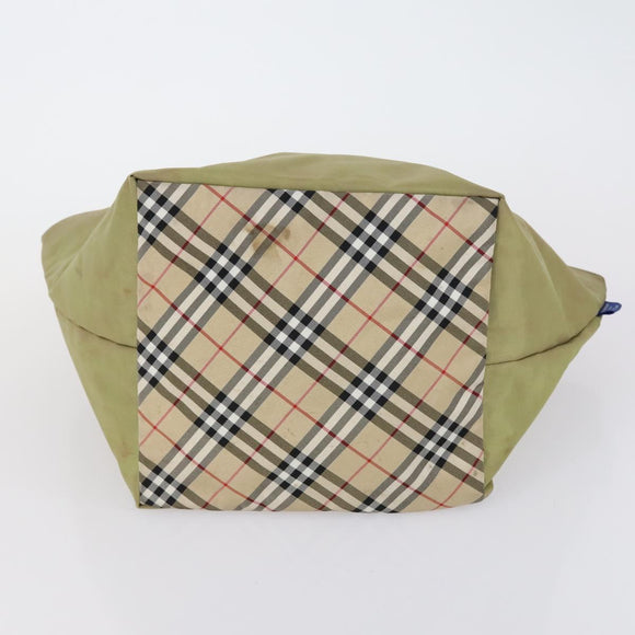 Burberrys Nova Check Shoulder Bag Nylon Canvas 2 Set Beige Auth 155112