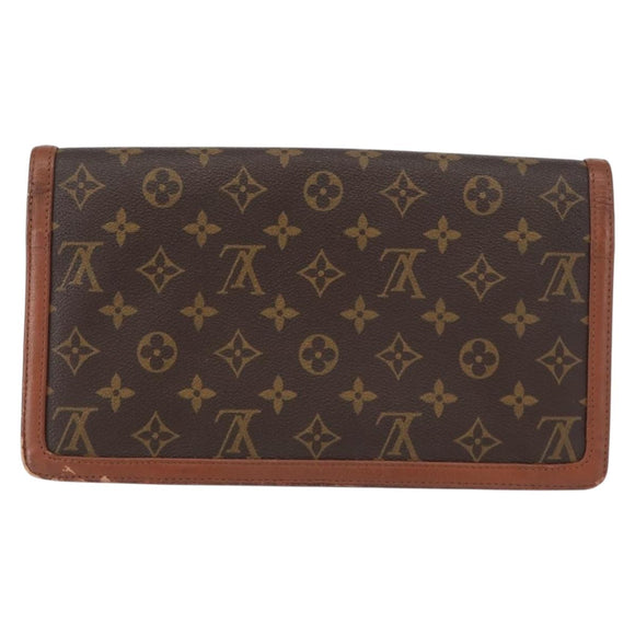 LOUIS VUITTON Monogram Pochette Dam GM Clutch Bag M51810 LV Auth 155136