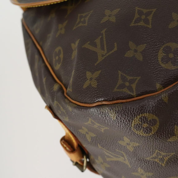 LOUIS VUITTON Monogram Saumur 35 Umhängetasche M42254 LV Auth 155140