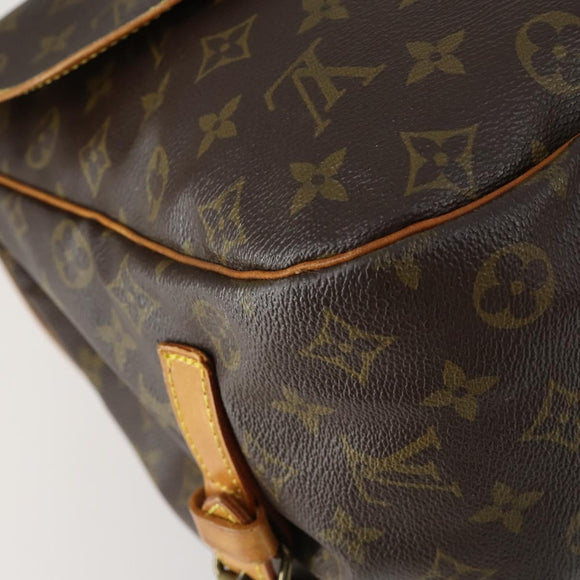 LOUIS VUITTON Monogram Saumur 35 Umhängetasche M42254 LV Auth 155140