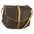 LOUIS VUITTON Monogram Saumur 35 Umhängetasche M42254 LV Auth 155140-1