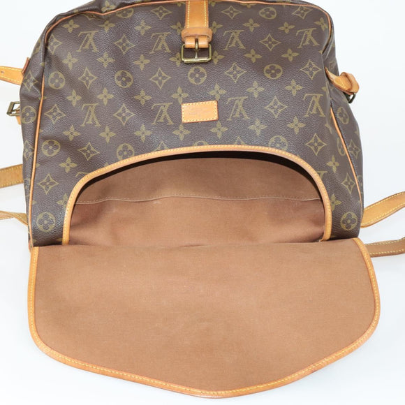 LOUIS VUITTON Monogram Saumur 35 Umhängetasche M42254 LV Auth 155140