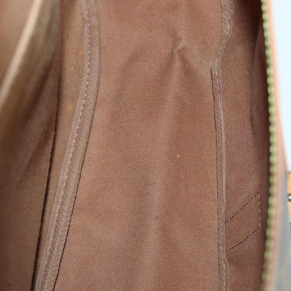 LOUIS VUITTON Monogram Saumur 35 Umhängetasche M42254 LV Auth 155140