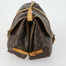 LOUIS VUITTON Monogram Saumur 35 Umhängetasche M42254 LV Auth 155140-3