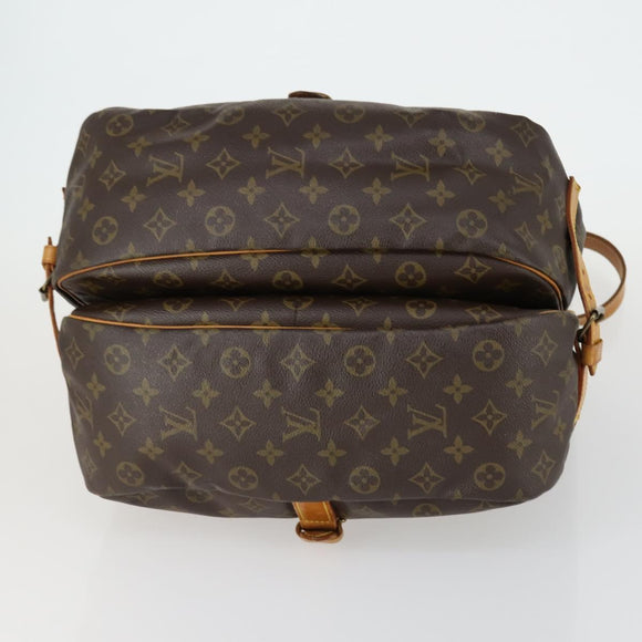 LOUIS VUITTON Monogram Saumur 35 Umhängetasche M42254 LV Auth 155140