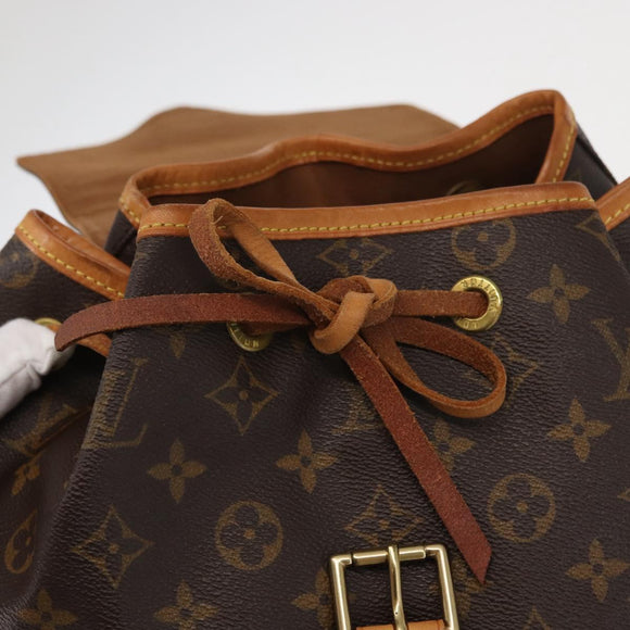 LOUIS VUITTON Monogram Montsouris GM Backpack M51135 LV Auth 155142