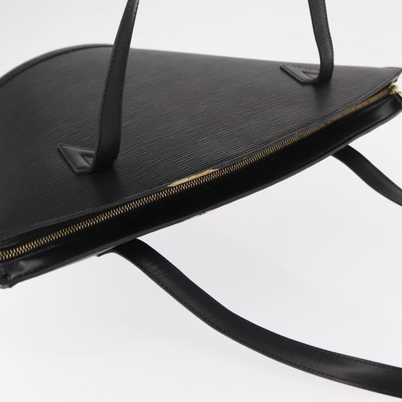 LOUIS VUITTON Epi Saint Jacques Shopping Shoulder Bag Black M52262 Auth 155149