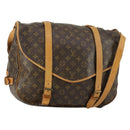 LOUIS VUITTON Monogram Saumur 43 Shoulder Bag M42252 LV Auth 155153-1