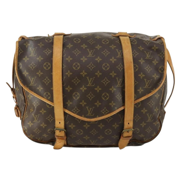 LOUIS VUITTON Monogram Saumur 43 Shoulder Bag M42252 LV Auth 155153