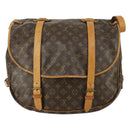LOUIS VUITTON Monogram Saumur 43 Shoulder Bag M42252 LV Auth 155153-2