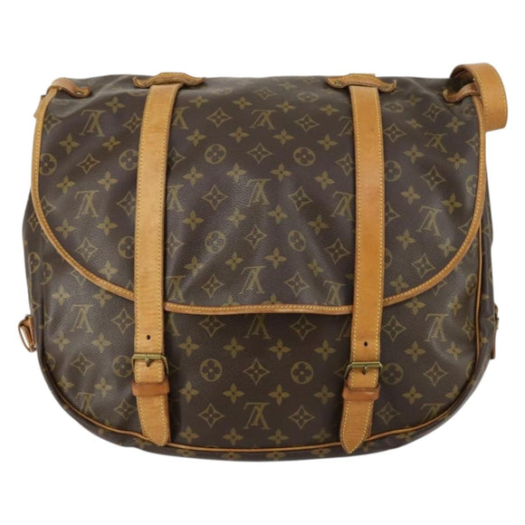 LOUIS VUITTON Monogram Saumur 43 Shoulder Bag M42252 LV Auth 155153