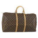 LOUIS VUITTON Monogram Keepall 55 Boston Bag M41424 LV Auth 155156-1