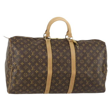 LOUIS VUITTON Monogram Keepall 55 Boston Bag M41424 LV Auth 155156