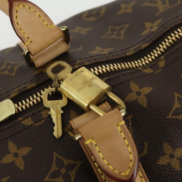 LOUIS VUITTON Monogram Keepall 55 Boston Bag M41424 LV Auth 155156
