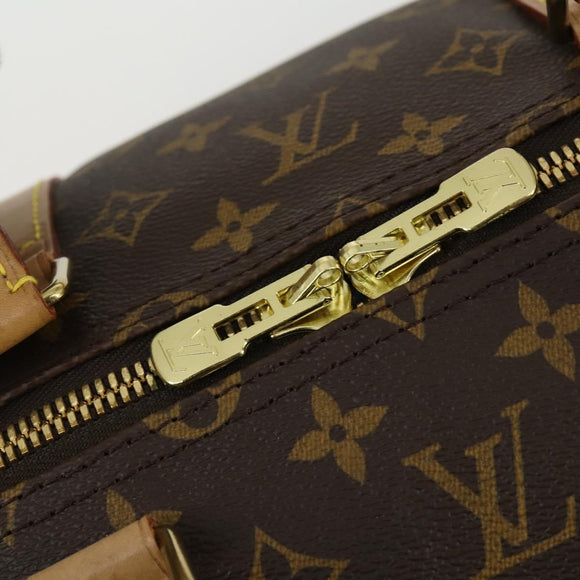 LOUIS VUITTON Monogram Keepall 55 Boston Bag M41424 LV Auth 155156