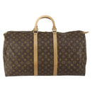 LOUIS VUITTON Monogram Keepall 55 Boston Bag M41424 LV Auth 155156-2
