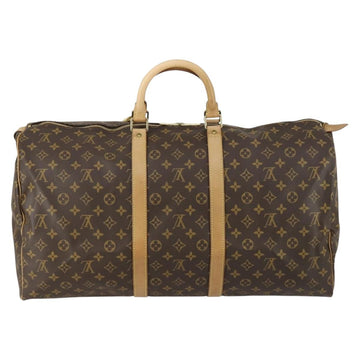 LOUIS VUITTON Monogram Keepall 55 Boston Bag M41424 LV Auth 155156 - 0