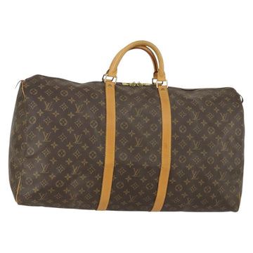 LOUIS VUITTON Monogram Keepall 60 Boston Bag M41422 LV Auth 155159