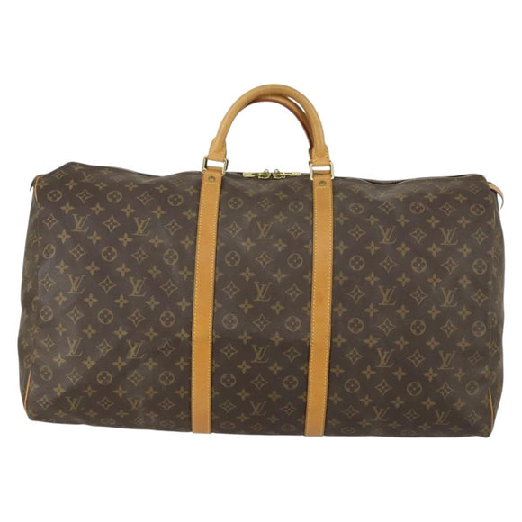 LOUIS VUITTON Monogram Keepall 60 Boston Bag M41422 LV Auth 155159