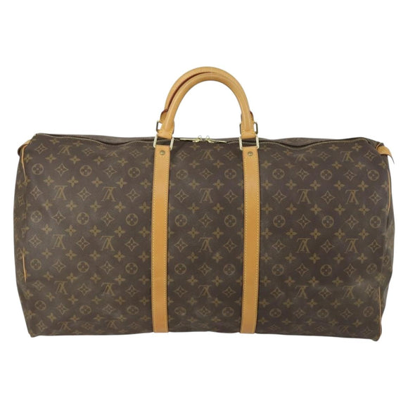 LOUIS VUITTON Monogram Keepall 60 Boston Bag M41422 LV Auth 155159