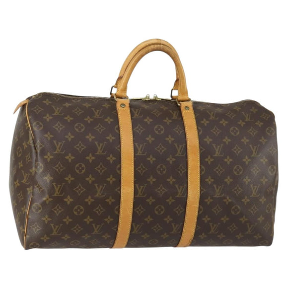 LOUIS VUITTON Monogram Keepall 50 Boston Bag M41426 LV Auth 155160