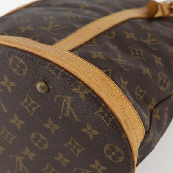 LOUIS VUITTON Monogram Bucket GM Shoulder Bag M42236 LV Auth 155162