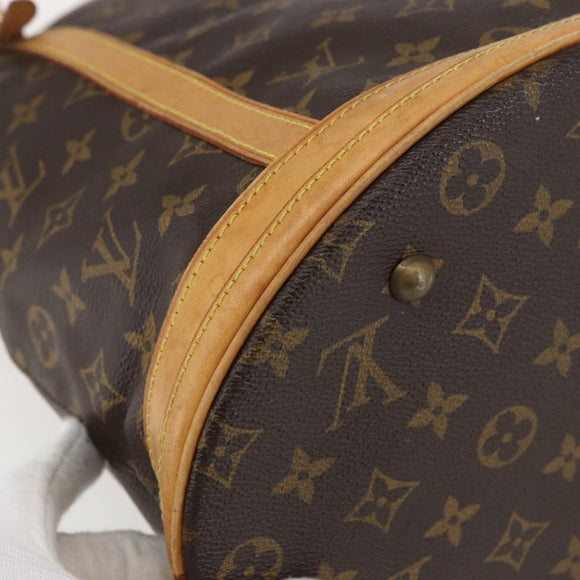 LOUIS VUITTON Monogram Bucket GM Shoulder Bag M42236 LV Auth 155162