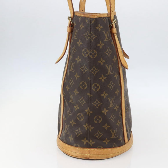 LOUIS VUITTON Monogram Bucket GM Shoulder Bag M42236 LV Auth 155162