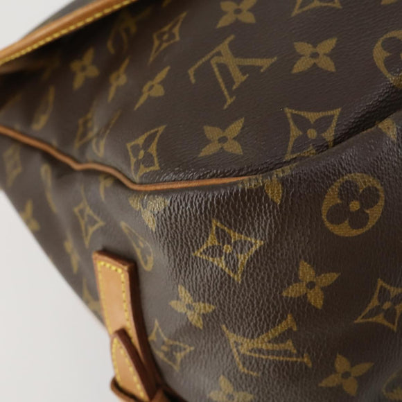 LOUIS VUITTON Monogram Saumur 35 Umhängetasche M42254 LV Auth 155167