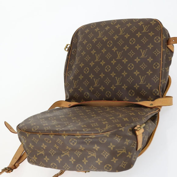 LOUIS VUITTON Monogram Saumur 35 Umhängetasche M42254 LV Auth 155167