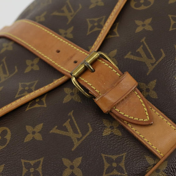 LOUIS VUITTON Monogram Saumur 35 Shoulder Bag M42254 LV Auth 155167