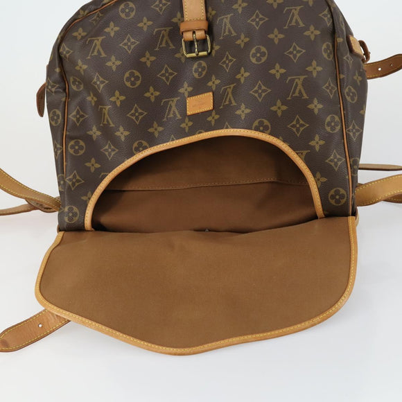 LOUIS VUITTON Monogram Saumur 35 Shoulder Bag M42254 LV Auth 155167