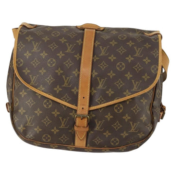 LOUIS VUITTON Monogram Saumur 35 Shoulder Bag M42254 LV Auth 155167 - 0
